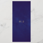 Gold Paarse Velvet Elegant Fairy Tale Wedding Menu (Achterkant)