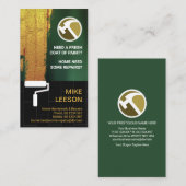 Gold Paint Brick Wall Handyman Painter Visitekaartje (Voorkant / Achterkant)