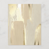 Gold Paint Bruske Strokes Flyer (Achterkant)