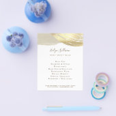 Gold Paint Bruske Strokes Flyer (Enkel)