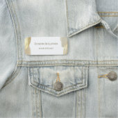 Gold Paint Bruske Strokes Name Tag (In situ)