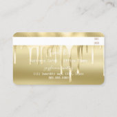 Gold Paint Drip-krediet Visitekaartje (Achterkant)