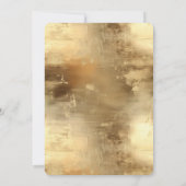 Gold Paint Elegant Wedding Invitation (Dos)
