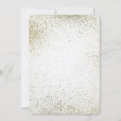 Gold Paint Splatter verjaardag Kaart (Achterkant)