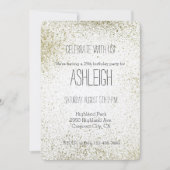 Gold Paint Splatter verjaardag Kaart (Voorkant)