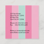 Gold Paint Stroke Colorful Stripes - Visitekaartje (Achterkant)