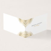 Gold Paisley Mandala Visitekaartjes (Buitenkant)