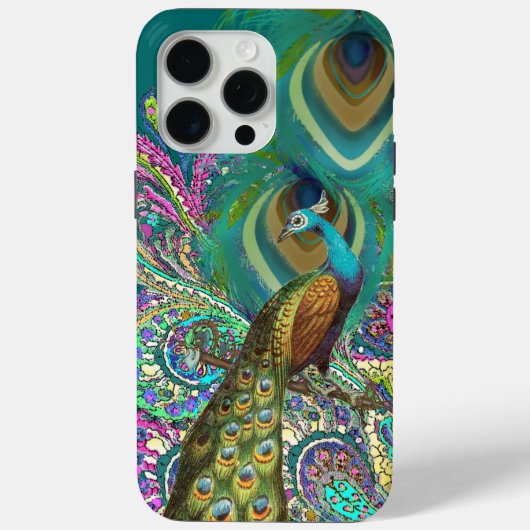 Gold Paisley Peacock & Feather iPhone 6 Case-Mate iPhone Case (Achterkant)