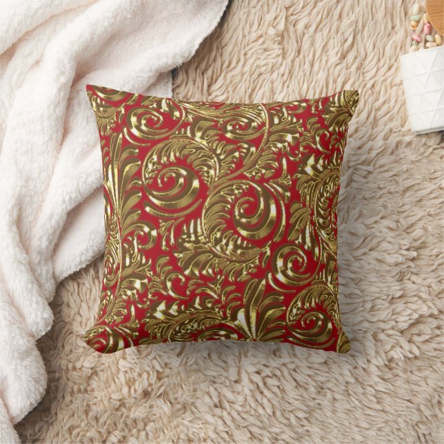 Gold Paisley Sierkussen (Deken)