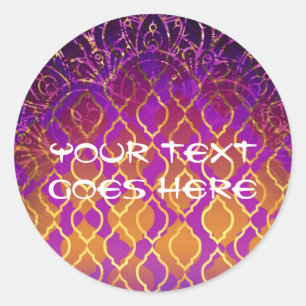 Gold Palace Arabische Nachten Sweet 16 Verjaardags Ronde Sticker