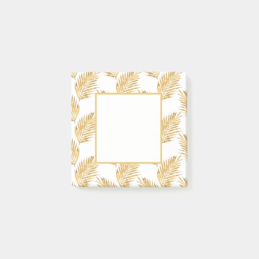 Gold Palm Fronds Post-it® Notes (Voorkant)