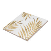 Gold Palm Fronds Tegeltje (Zijkant)