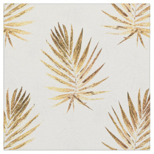 Gold Palm leest een wit kunstwerk Stof