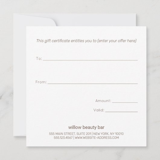 Gold Palm Tree-certificaat (Achterkant)