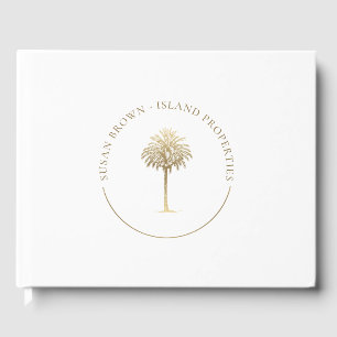 Gold Palm Tree Logo Livre d'or