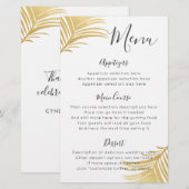 Gold Palm verliet het menu van de "Beach Destinati (Voorkant / Achterkant)