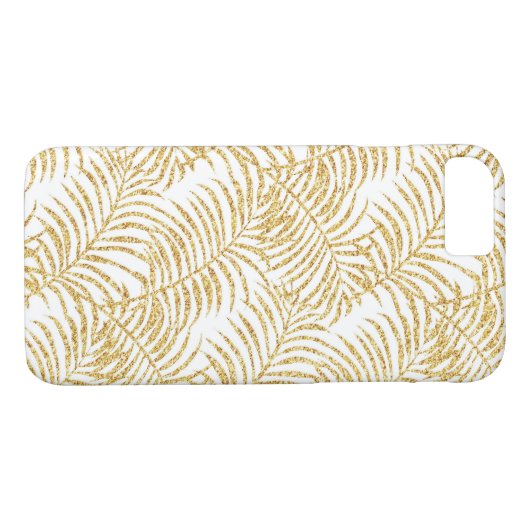 Gold Palm Verlof iPhone Case (Achterkant (Horizontaal))