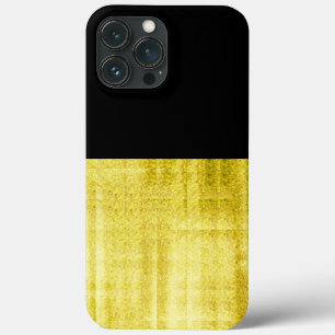 Gold Paneled Black iPhone 13 Pro Max Hoesje