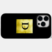 Gold paneled Black-II Case-Mate iPhone Case (Achterkant (horizontaal))