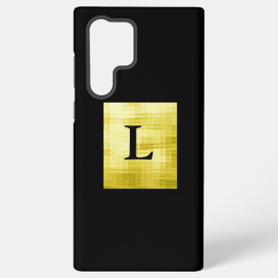 Gold paneled Black-II Samsung Galaxy Hoesje