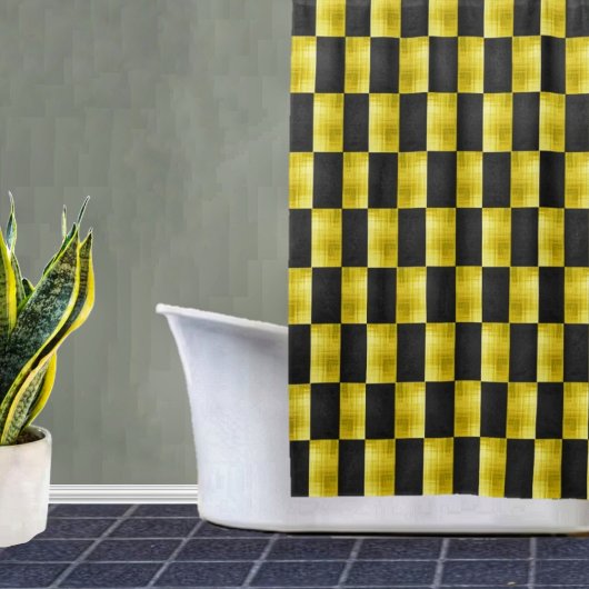 Gold-Paneled-Black-IV Douchegordijn