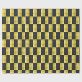 Gold-Paneled Black-IV Wrapping Paper Cadeaupapier