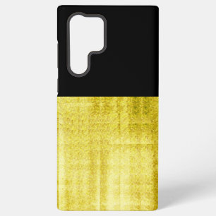 Gold Paneled Black Samsung Galaxy Hoesje