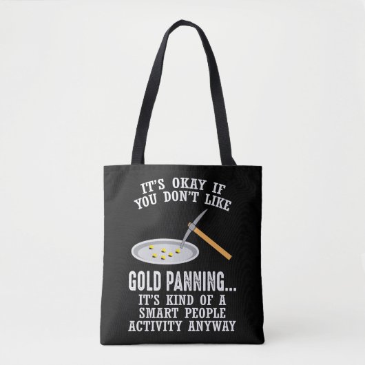 Gold Panning Gift - Mining Funny Miner Draagtas (Voorkant)