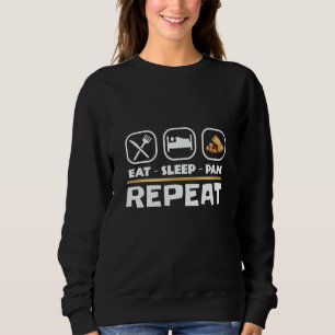 Gold panning prospectief East Sleep Pan Repeat Trui