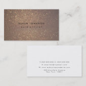 Gold Parties scintillant Bokeh Hair Styliste Carte (Devant / Derrière)