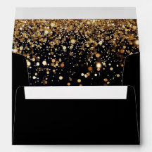 Gold Parties scintillant Confetti Black Glam Moder
