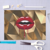 Gold Party Luxe Glam Red Drip Drivers Tissuepapier (Craft)