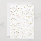 Gold Pastel Magique Unicorn Invitation Anniversair (Dos)