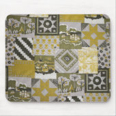 Gold Patchwork Mousepad Muismat (Voorkant)