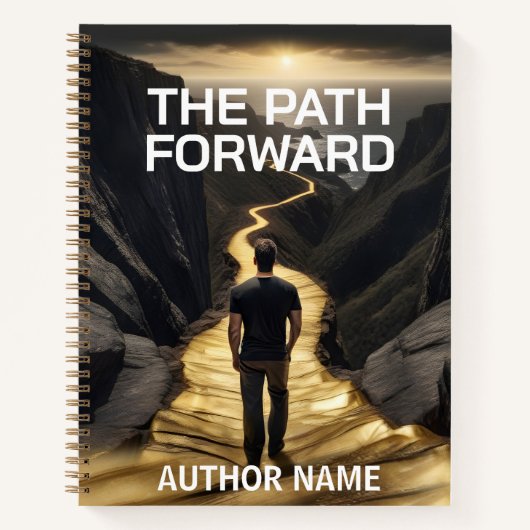 Gold Path Journey Book Cover Inspiration Carnet (Devant)