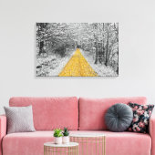 Gold Path Winter Scenery toile enveloppée (Insitu(Salon))