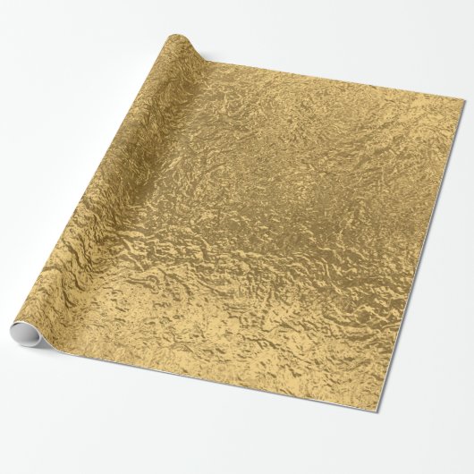 Gold Pattern Cadeaupapier (Uitgerold)