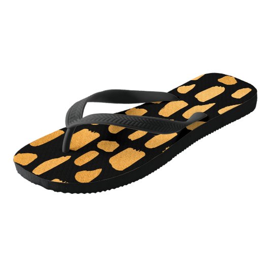 Gold Pattern Teenslippers (Schuin)