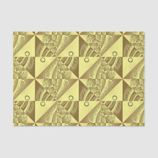 Gold Pattern Tissuepapier (Voorkant)
