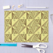 Gold Pattern Tissuepapier (Craft)