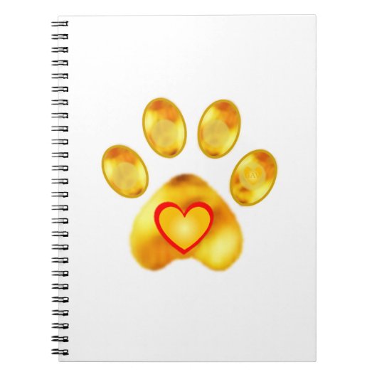 Gold Paw Notitieboek (Voorkant)