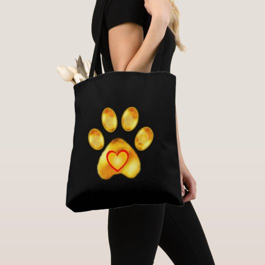 Gold Paw Tote Bag (Dichtbij)