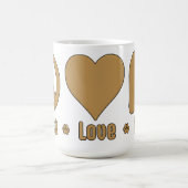 Gold Peace Love BBG Mug (Centre)