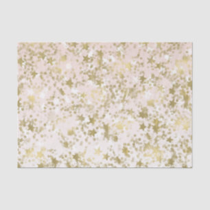 Gold Peach Stars Confetti Abstract Tissuepapier