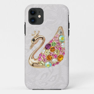Gold Peacock & Jewels Paisley Lace iPhone 5 Hoesje