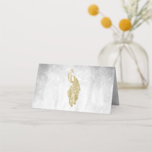 Gold Peacock-kaart (Achterkant)
