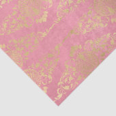 Gold Peacocks en Filigree op de roze ontkoppeling Tissuepapier (Detail)