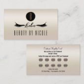 Gold Pearl Shimmer Eyelashes Carte de fidélité cli (Devant / Derrière)