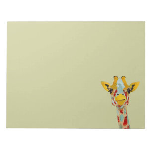 Gold Peking Giraffe-laptop Notitieblok
