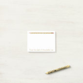 Gold Pencil Drie Post-it® Notes (Op bureau)